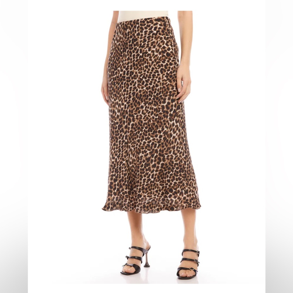 NWT leopard midi skirt Karen Kane